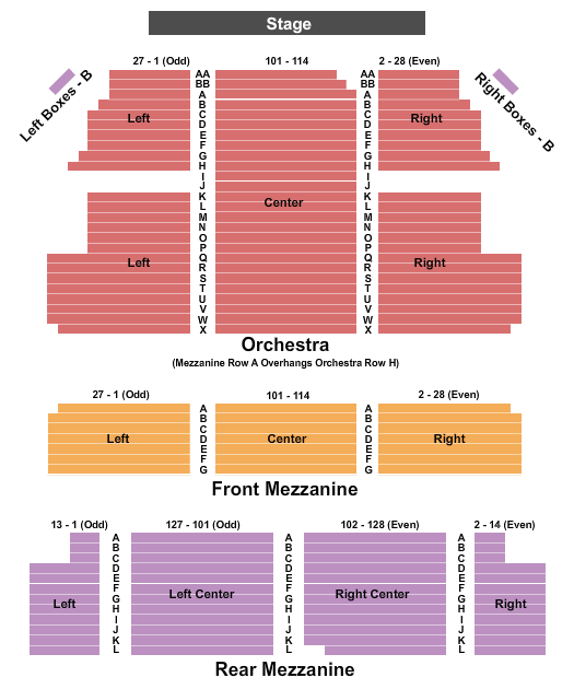 Majestic Theatre Gypsy Seating Chart